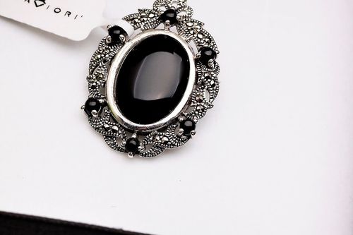 Srebrna broszka RDM3232 - Markazyty na Arena.pl