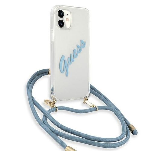 Guess GUHCP12SCRTVSBL iPhone 12 mini 5,4" niebieski/blue hardcase Script na Arena.pl