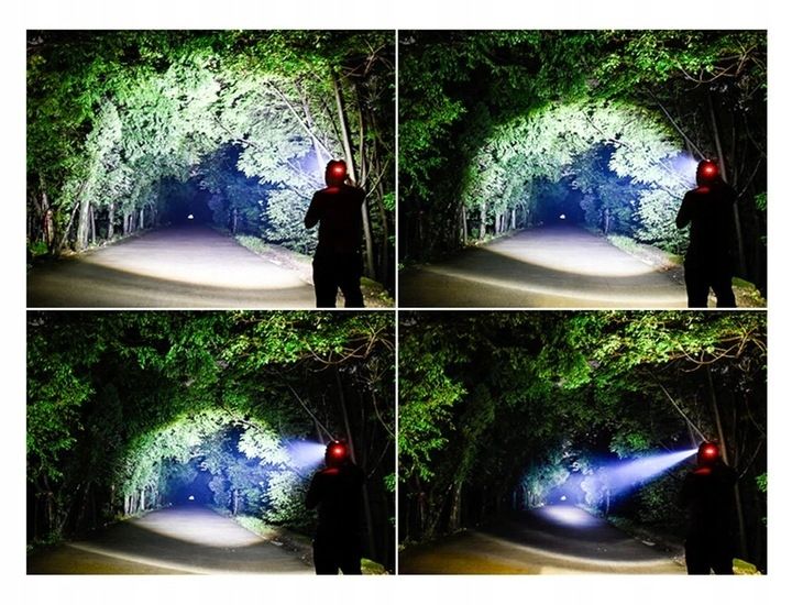 MOCNA LATARKA CZOŁOWA 3x LED CREE XM-L T6 CZOŁÓWKA zdjęcie 8