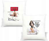 Poduszka z nadrukiem PREZENT ZOSTAŃ W DOMU NETFLIX