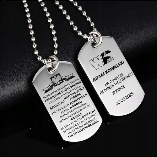 PODWÓJNY NIEŚMIERTELNIK grawer PRZYSIĘGI WOJSKOWEJ PREZENT dla ŻOŁNIERZA na Arena.pl