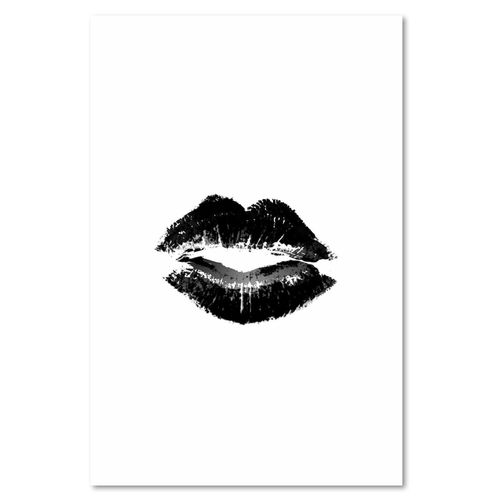 Deco Panel, Czarne usta 60x90 na Arena.pl