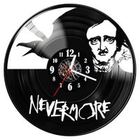 Zegar ścienny z płyty winylowej Nevermore 1276.14