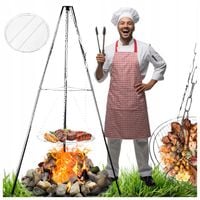 TRÓJNÓG Z RUSZTEM GRILL OGRODOWY DO PALENISK 60cm ROMA MILANO 150cm