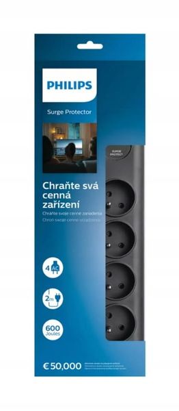 Filtr- listwa PHILIPS 8 gniazda 2M zdjęcie 1
