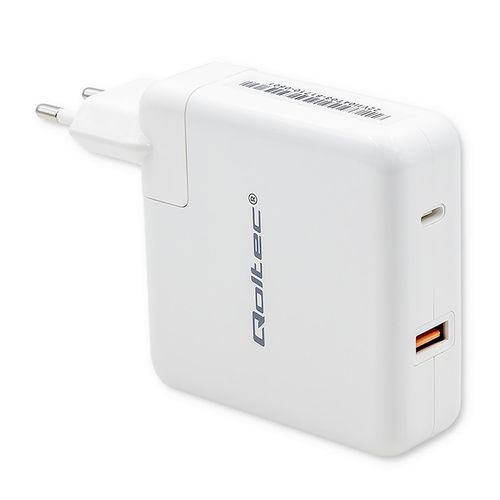 Qoltec Ładowarka GaN FAST 108W 5-20V 3-4.7A USB C Biała na Arena.pl