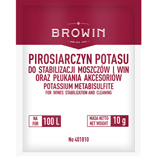 Pirosiarczyn potasu 10g zdjęcie 1