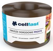 obrzeże trawnikowe płaskie 10cm x 9m brązowe cellfast