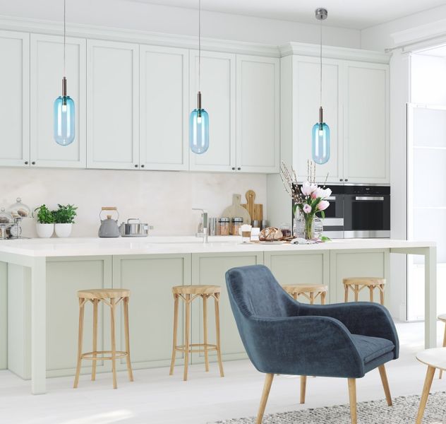 Fiuggi lampa wisząca 1x6W LED niebieski zdjęcie 6