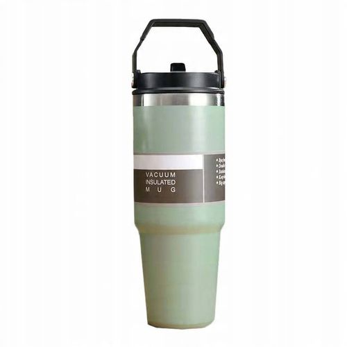 KUBEK TERMICZNY Z UCHWYTEM NA KAWĘ HERBATĘ SZCZELNY POJEMNY 900ML ZIELONY na Arena.pl