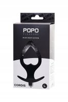 toyfa popo pleasure anal plug cordis l vibro black