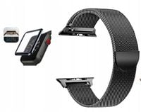 PASEK MAGNETYCZNY DO APPLE WATCH 4/5 44mm +SZKŁO