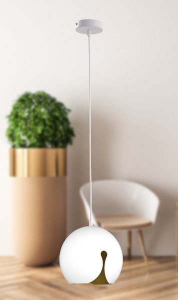 Lampa wisząca 1xE27 MALAGA SMALL WHITE zdjęcie 4