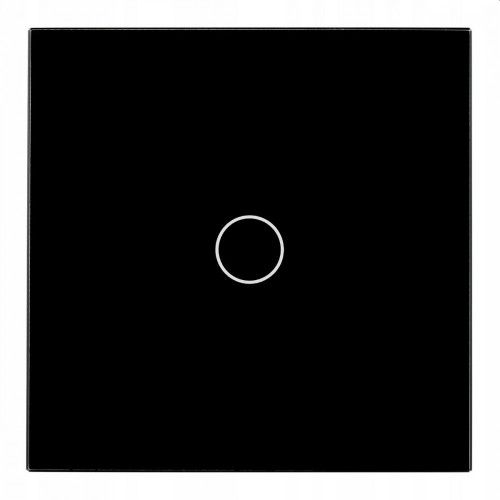 WŁĄCZNIK ŚWIATŁA LED POJEDYNCZY SZKLANY CZARNY na Arena.pl