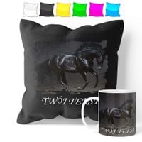 ZESTAW: KUBEK + POSZEWKA - KOŃ KONIE KUCYK - PREZENT WIELE WZORÓW + IMIĘ