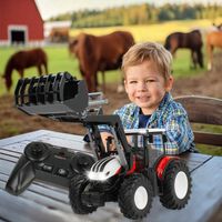 TRAKTOR ZDALNIE STEROWANY CIĄGNIK NA PILOTA z turem spychacz na akumulator