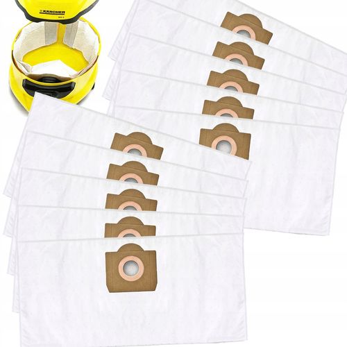 10X WORKI DO ODKURZACZA KARCHER WOREK WD 3 WD3 WD2 WD 6 SE 4001 V17 MV 3 na Arena.pl