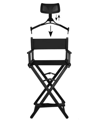 Krzesło do Makijażu Make-Up Aluminiowe + Zagłówek na Arena.pl