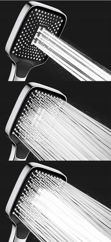 Słuchawka prysznicowa natryskowa 3 funkcje ekologiczna ANTICALC chrom duża na Arena.pl