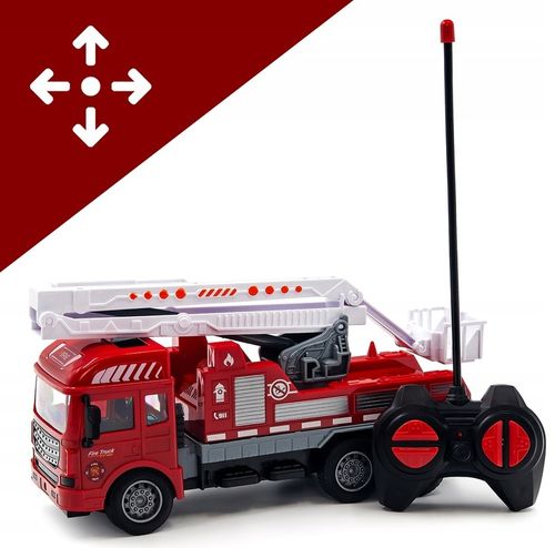 AUTO WÓZ STRAŻACKI STRAŻ POŻARNA STEROWANE NA PILOT Z DRABNINĄ DLA DZIECI na Arena.pl