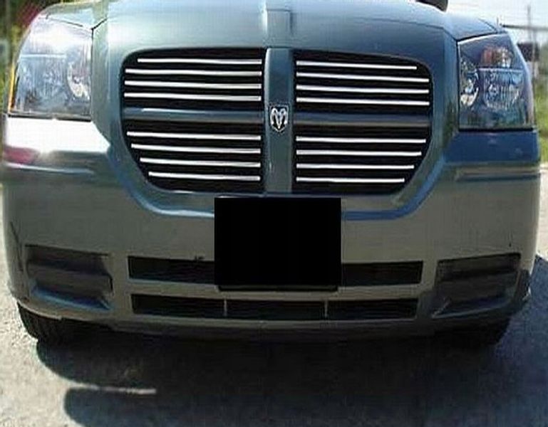2005-2008 DODGE MAGNUM - LIstwy chrom grill chromowane na atrapę zdjęcie 1