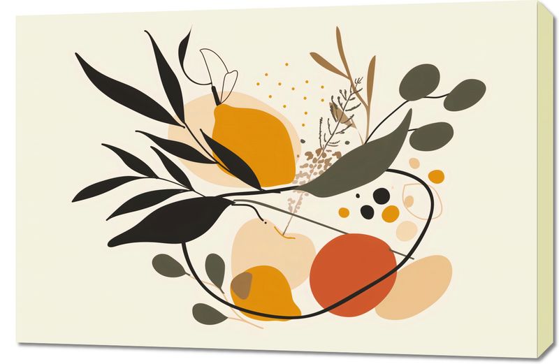 Obraz 90x60cm Botaniczny Wir zdjęcie 1