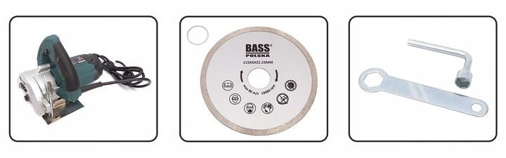 PRZECINARKA TARCZOWA DO CIĘCIA PŁYTEK GRESU 115 MM 2200W + TARCZA zdjęcie 6