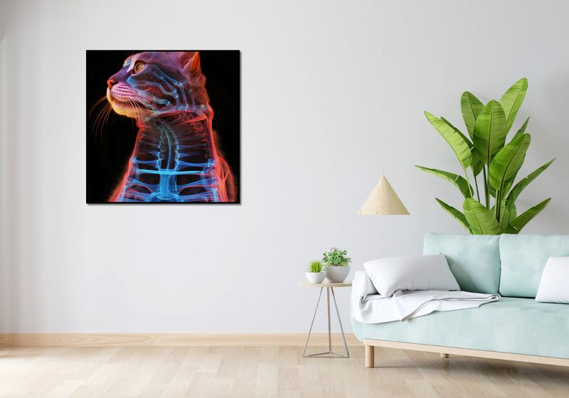 Plakat 90x90cm Anatomia Kota zdjęcie 4
