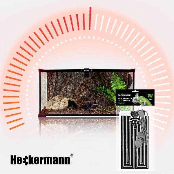 Mata grzewcza do terrarium 15x28cm Heckermann zdjęcie 6