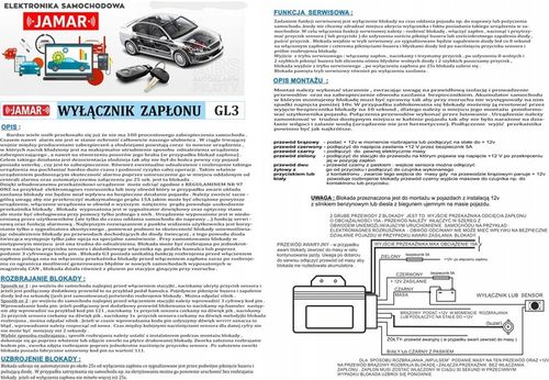 Blokada zapłonu GL3 do SYSTEMU STARTSTOP skuteczna na Arena.pl