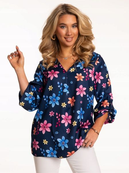 ELEGANCKA LUŹNA MODNA BLUZKA DAMSKA DUŻO ROZMIARÓW POLSKI PRODUKT zdjęcie 9