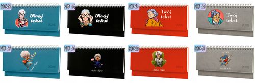 Terminarz dziadek i babcia 2026 tygodniowy kalendarz leżący biurkowy na Arena.pl