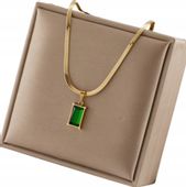 Złoty Naszyjnik Stal Chirurgiczna 316L Damski 18K Pozłacany Celebrytka Boho