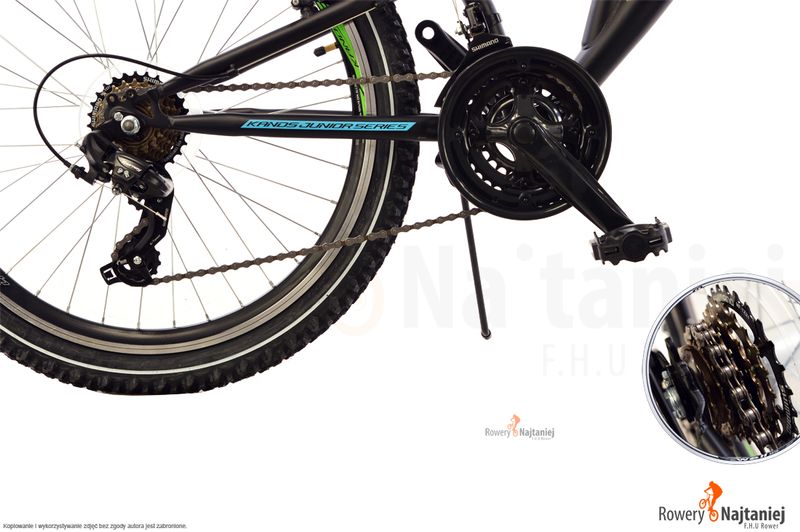 ROWER DLA CHŁOPCA 24 KANDS SNIPER 2XAMOR CZARNOCZERWONY NOWY 2018