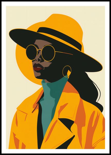 Plakat 68x98cm Żółta Stylowość zdjęcie 3