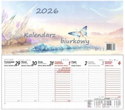 KALENDARZ BIUROWY DARRIEUS POZIOM 30X290 2026 na Arena.pl