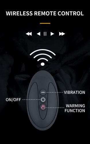 Wibrator-Silicone Massager 7 Function And Heating Function, Black na Arena.pl