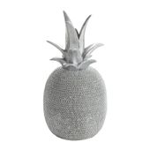 Figurka z żywicy poliestrowej ananas ELDO 11X11X22 srebrna