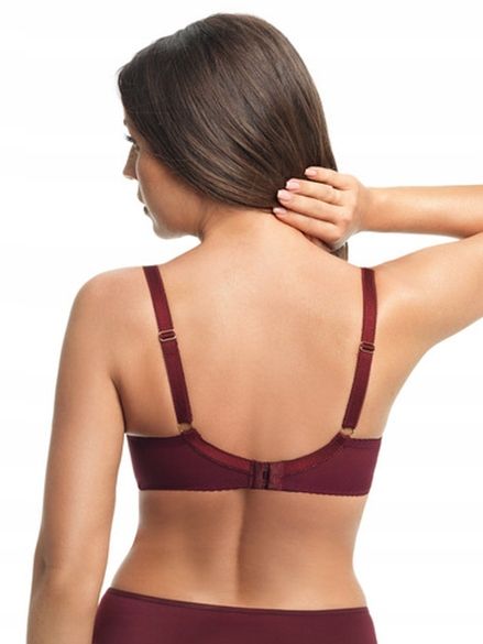 Biustonosz soft GORSENIA K496 PARADISE bordo 70K zdjęcie 6