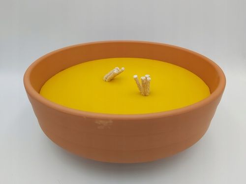 Znicz CERAMICZNY WSZYSTKICH SWIETYCH gliniak gliniany retro kopciuch DUZY na Arena.pl