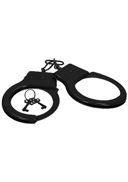 Metal Handcuffs - Black zdjęcie 2