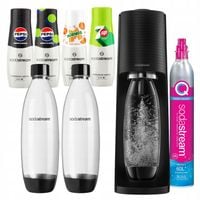 Saturator SODASTREAM TERRA 2 Butelki + 4 Syropy Bez Cukru Pepsi 7UP MIRINDA