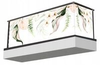 Osłona BALKONOWA pastelowy motyw KWIATY LIŚCIE