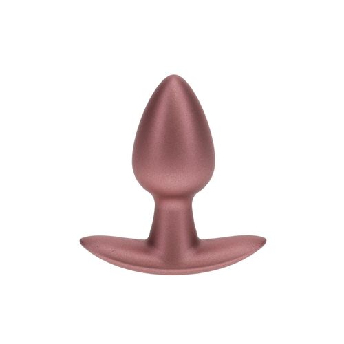 smooth silicone anal plug - small - 2.6 / 6,5 cm - rose gold na Arena.pl