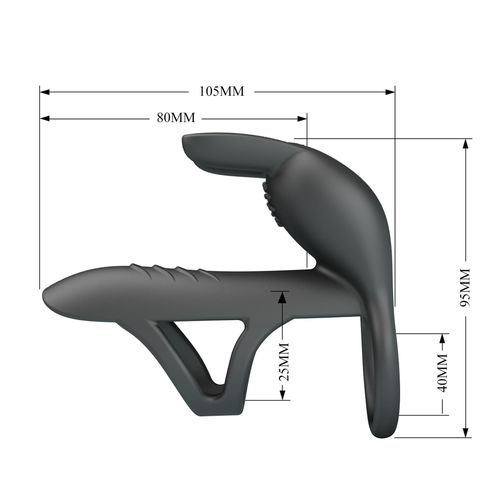 Vibrating Penis Sleeve Matty, 7 Vibration Functions Memory Function na Arena.pl