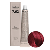 3DELUXE Farba do włosów - Czerwono Fioletowy Blond 7.62 - 100ml