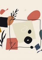 Plakat 21x29,7cm Abstrakcyjny Dialog