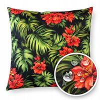 Poduszka WODOODPORNA UV ogrodowa dekoracyjna KWIATY MONSTERA 40x40 + wkład