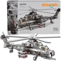 KLOCKI KONSTRUKCYJNE HELIKOPTER BOJOWY WOJSKOWY MILITARIA DLA DZIECI MODEL