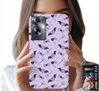 ETUI DO OPPO A79 5G - MODNE WZORY WIDŁY SERCA KOKARDKI KOKARDA
